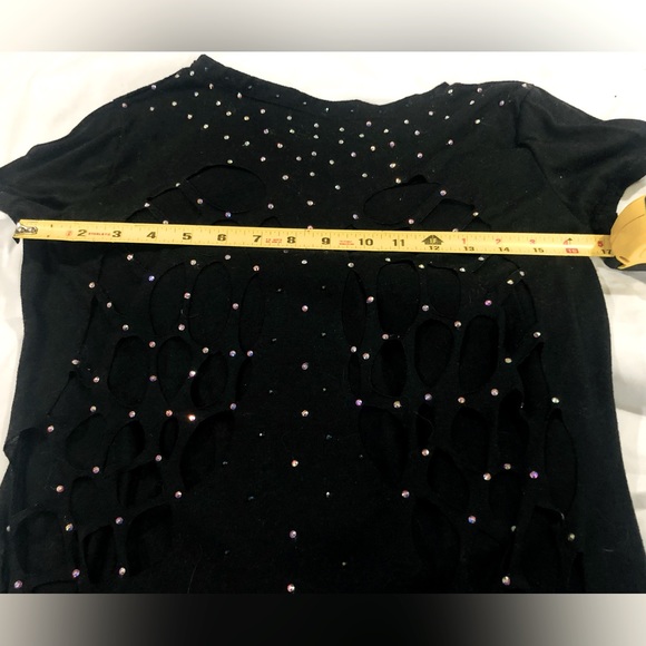 š„HANDMADE GORGEOUS SS TEE WITH BEAUTIFUL WINGS ON BACKš„MEASUREMENTS IN PICSš„ - Picture 11 of 12